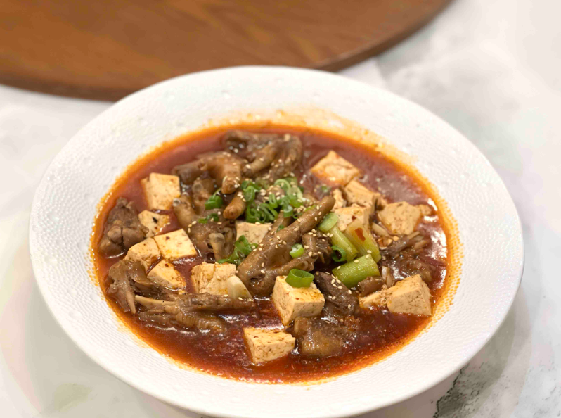 spicy beef with silken tofu 豆花牛肉